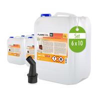 Lot de 6 - Bioéthanol à 96,6 % dénaturé x 10 L