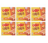 Lot de 6 biscuits Oro Saiwa Cereal Snack Arancia avec garniture d'orange Biscuits 162 g