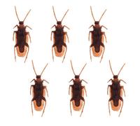 Lot de 6 Blattes cafards en plastique 7,5cm