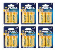 Lot de 6 Blisters de 2 Piles Salines Superlife 2020 Mono/D/LR20 1,5V