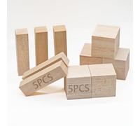 Lot de 6 blocs de bois de balsa, 100 x 25 x 25 mm et 50 x 50 x 50 mm, pour loisirs créatifs, modèles en bois et décoration d'intérieur (25 x 25 x 100, 50 x 50 x 50 mm)