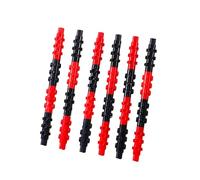 Lot de 6 blocs de construction assemblés stylos gel exquis papeterie personnalisée pour étudiants - Noir carbone