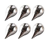 Lot de 6 blocs de glace en acier récongelables en forme de goutte d'eau - Excellent rapport de refroidissement en acier pour boissons, design prêt à célébrer la fête des pères, pendaison de