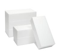 Lot de 6 blocs de mousse pour travaux manuels - Rectangulaires de brique en polystyrène pour sculpture artistique, arrangements floraux, emballage (20 x 10 x 5 cm)