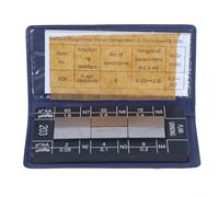 Lot de 6 blocs d'échantillons de rugosité pour mesurer des textures à partir de différents processus d'usinage, comprend 6 échantillons (meulage plat)