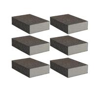 Lot de 6 blocs d'éponges à poncer avec grain pour applications de finition (grain 120)