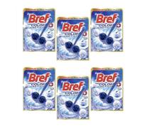 Lot de 6 Blocs WC Color Activ+ Eau Bleue et Stop Odeurs 50g - Marine