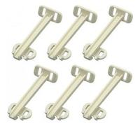 Olympia 98342 Serrure de sécurité pour enfant Couvercle/verrou de bouton de porte pour enfant Blanc 6 pièce(s)