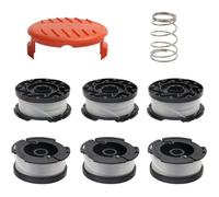 Lot de 6 bobines de fil A6481 A6485 pour coupe-bordure Black Decker STC1820CM STC1820PC STC1820EPC STC1840EPC ST5530 ST1823