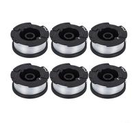 Lot de 6 bobines de fil de rechange pour débroussailleuse Black & Decker GL420, GL550, GL570 9,1 m