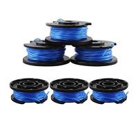 Lot de 6 bobines de Fil de Rechange pour débroussailleuse Ryobi avec Capuchon de débroussailleuse Heqishun Compatible avec Ryobi One, AC14RL3A-18 V, 24 V, 40 V, avec Capuchon de débroussailleuse