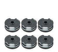 Lot de 6 bobines de fil de rechange pour débroussailleuse sans fil Parkside PRTA 20-Li A1 B2 C3 en nylon copolymère résine 1,6 mm de diamètre avec capuchon de protection
