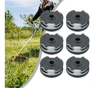 Lot de 6 bobines de fil pour débroussailleuse sans fil Parkside PRTA 20 Li A1 B2 C3 - Ligne en nylon en spirale pour une coupe rapide et une performance