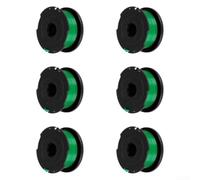 Lot de 6 bobines de rechange SF-080 pour débroussailleuse Black Decker GH3000 LST540 double pour fil de coupe hélicoïdal
