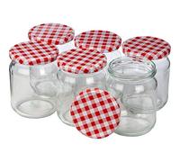 Lot de 6 bocaux en verre avec couvercle à visser (720 ml).