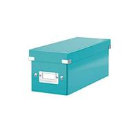 Lot de 6 Boîte de rangement Click & Store, format CD, en PP, coloris menthe glacée