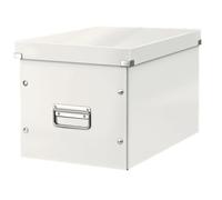 Lot de 6 Boîte de rangement Click & Store Wow, format cube, coloris blanc perlé
