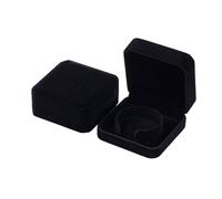 Lot de 6 boîtes à bijoux portables for ranger vos cadeaux, bracelets et, plusieurs couleurs pour Ranger les Boucles d'oreilles(Black)