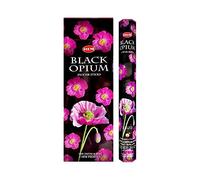 Lot de 6 boîtes de 20 bâtonnets d'encens Black Optium de la marque HEM BIG PACK