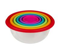 Lot de 6 Boîtes de Conservation Rondes "Colors" 25cm Multicolore