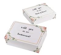 Lot de 6 boîtes de demande en demoiselle d'honneur, 1 boîte de demande en demoiselle d'honneur et 5 boîtes « Will You Be My Bridesmaid »