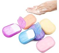 Lot de 6 boîtes de papier à savon jetables pour l'école, l'intérieur, l'extérieur, les voyages, le camping, la randonnée, le camping