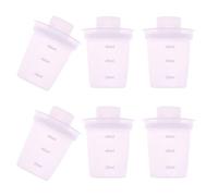 Lot de 6 boîtes de rangement compactes pour lait de bébé, résistantes aux fuites, pour l'alimentation pendant les voyages, boîte de rangement pour lait en poudre