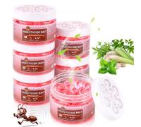 Lot de 6 boîtes de surveillance des fourmis pour l'intérieur, placées discrètement, boîte à fourmis pour cuisine, jardin et terrasse (rouge)