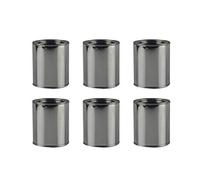 Lot de 6 boîtes métalliques de mélange de peinture, design rond et capacité de 0,3 l, idéal pour le mélange de peinture et le stockage de l'encre, boîtes métalliques de 0,3 l