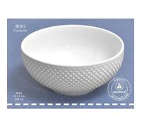 Lot de 6 bols blanc - "Serenity" Laguiole Cuisson