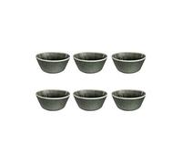 HOME DECO FACTORY - KA6167 Bol en Céramique - Design Élégant pour Cuisine et Repas - Diamètre 15 cm - Couleur Verte