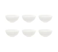 Lot de 6 Bols en Porcelaine ""Perle"" 50cl Blanc