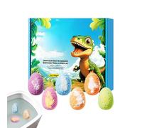 Lot de 6 bombes de bain pour enfants avec jouets à l'intérieur - Sels de bain parfumés - Balles de douche naturelles - Pour anniversaire, vacances, maison, aire de jeux, voyages, salle de bain, WC