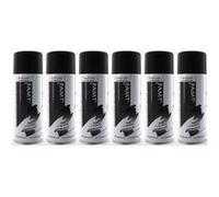 Lot de 6 bombes de peinture - Noir - Mat - 330ml - Amt Noir