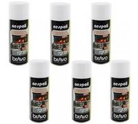 Lot de 6 bombes de peinture professionnel Nespoli - haute température blanc - 400ml G