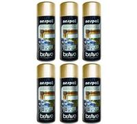 Lot de 6 bombes de peinture professionnelle Nespoli - chrome or