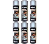 Lot de 6 bombes de peinture professionnelle Nespoli - haute température aluminium G