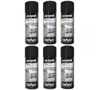 Lot De 6 Bombes De Peinture Professionnelle Nespoli - Noir Métallisé