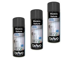 Lot de 6 bombes de peinture, spray Hautes températures ou radiateurs, Intérieur et Extérieur, 400 ml, de MadeInNature (Lot de 6 Radiateurs Gris anthracite Ral 7016)