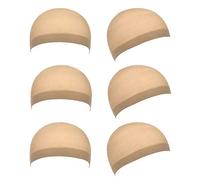 Lot de 6 bonnets de perruque en nylon doux et confortable pour homme et femme. - Beige - Taille unique