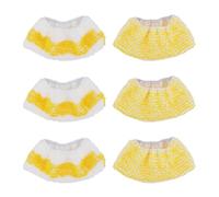 Lot de 6 Bonnette de Rechange en Microfibre Compatible avec Karcher Easyfix SC 2, SC 3, SC 4, SC 5 Nettoyeurs Vapeur