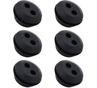 Lot de 6 Bouchon de Tuyau de Carburant Joint de Réservoir Caoutchouc 2 Trous Passe durite passe Durite Reservoir