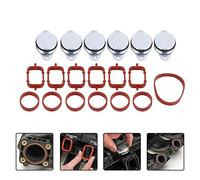 Lot de 6 bouchons d'admission de 33 mm pour 320d 330d 520d 525d 530d 730d avec joints de collecteur d'admission