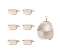 Lot de 6 bouchons de bec de rechange pour tire-lait Eufy E/20/E10/S1/S1 Pro, anti-poussière, garde propre, empêche les fuites par le haut, convient pour les pièces de tire-lait Eufy