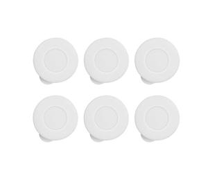 Lot de 6 bouchons de bouteilles de lait en silicone polyvalents, accessoires de boissons, couvercle en silicone étanche, adaptés à l ' utilisation de bouteilles de lait, joints préservant la fraîcheur