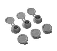 Lot de 6 bouchons de bouteilles inversés - Lot de 6 flacons à rabat avec bouchon inversé, 3 tailles d'adaptateurs de connecteur de pour lotions, shampooings