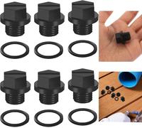 Lot de 6 bouchons de vidange de piscine,accessoires de pompe de piscine,avec joints toriques,bouchons de vidange,compatibles avec Hayward SPX1700FG,pour faciliter la fixation hivernale