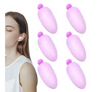 Lot de 6 bouchons d'oreille en mousse souple - Réduction du bruit du sommeil - Réutilisables - Protection auditive étanche - Pour la construction, les études, le travail et les voyages