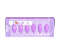 Lot de 6 bouchons d'oreilles en mousse antibruit, écouteurs imperméables réutilisables, design anti-bruit, protection auditive pour homme et femme, musique forte, sommeil, voyage, 2,6 x 1,1 x 1 cm