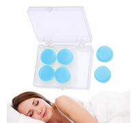 Lot de 6 bouchons d'oreilles en silicone réutilisables et malléables - Pour étude, travail, voyage, avion, train